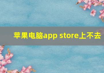 苹果电脑app store上不去